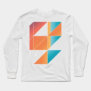 Retro Squares Long Sleeve T-Shirt